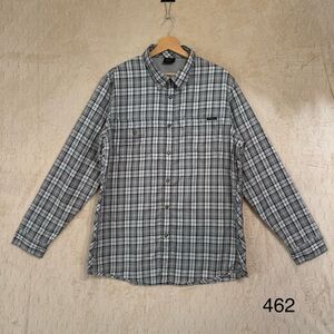 Oakley Men's Black White Plaid Regular Fit Long Sleeve Button Shirt Sz L EUC‎